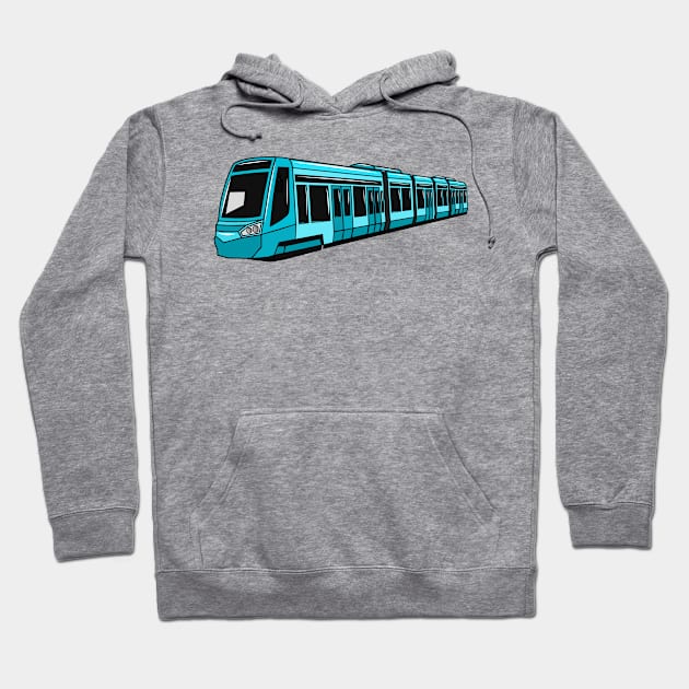 Electric locomotive cartoon illustration Hoodie by Miss Cartoon